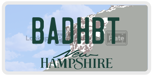 BADHBT  license plate in NH