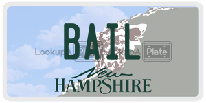 BAIL  license plate in NH