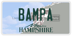 BAMPA  license plate in NH