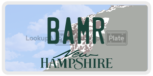 BAMR  license plate in NH