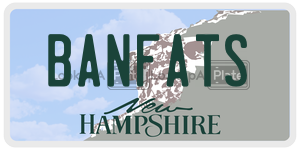 BANFATS  license plate in NH