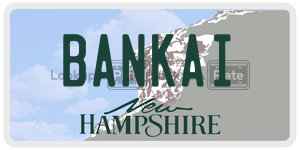 BANKAI  license plate in NH