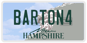 BARTON4  license plate in NH
