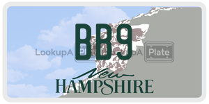 BB9  license plate in NH