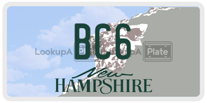 BC6  license plate in NH