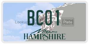 BCO1  license plate in NH