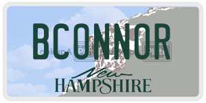 BCONNOR  license plate in NH