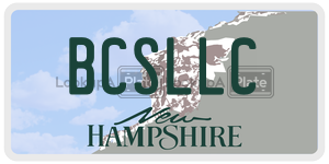 BCSLLC  license plate in NH