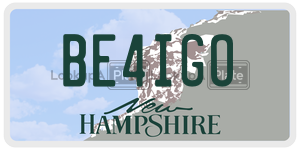 BE4IGO  license plate in NH