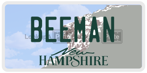 BEEMAN license plate in New Hampshire
