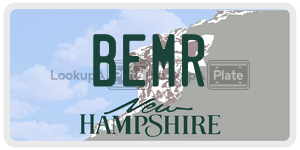 BEMR  license plate in NH