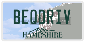 BEQDRIV  license plate in NH