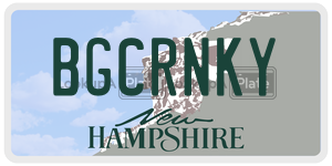 BGCRNKY  license plate in NH