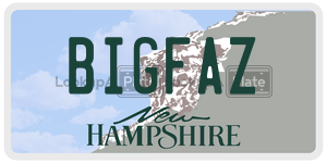 BIGFAZ  license plate in NH