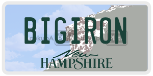 BIGIRON  license plate in NH