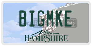 BIGMKE  license plate in NH