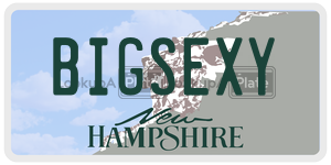 BIGSEXY  license plate in NH