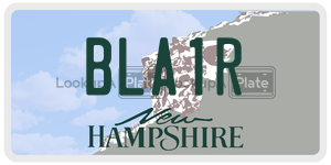 BLA1R  license plate in NH