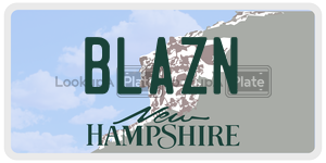 BLAZN  license plate in NH