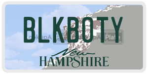 BLKBOTY  license plate in NH