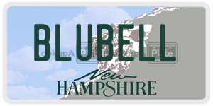 BLUBELL  license plate in NH