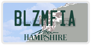 BLZMFIA  license plate in NH