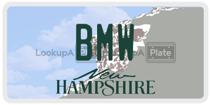 BMW  license plate in NH