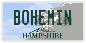 BOHEMIN  license plate in NH