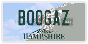 BOOGAZ license plate in New Hampshire