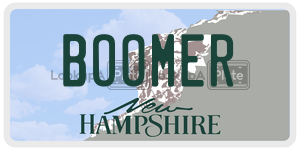 BOOMER  license plate in NH