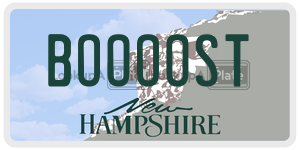 BOOOOST  license plate in NH