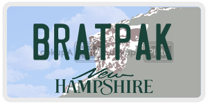 BRATPAK  license plate in NH