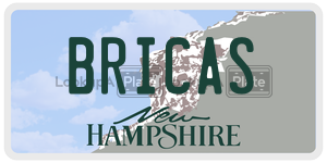 BRICAS  license plate in NH