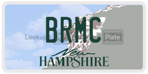 BRMC  license plate in NH