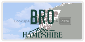 BRO  license plate in NH