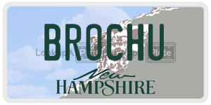 BROCHU  license plate in NH