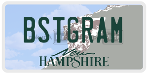 BSTGRAM  license plate in NH