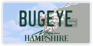 BUGEYE  license plate in NH