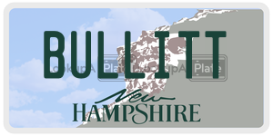 BULLITT  license plate in NH