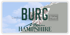 BURG  license plate in NH