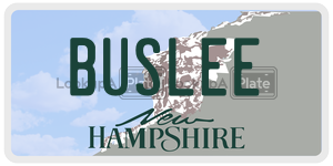 BUSLEE  license plate in NH