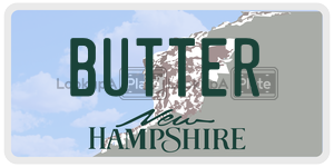 BUTTER  license plate in NH