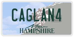 CAGLAN4  license plate in NH