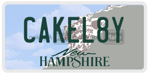 CAKEL8Y  license plate in NH