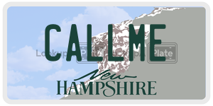 CALLME  license plate in NH