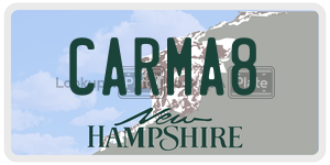 CARMA8  license plate in NH