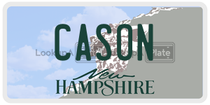 CASON  license plate in NH
