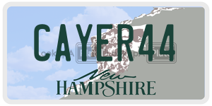 CAYER44  license plate in NH
