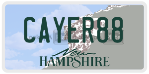 CAYER88  license plate in NH