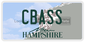 CBASS  license plate in NH
